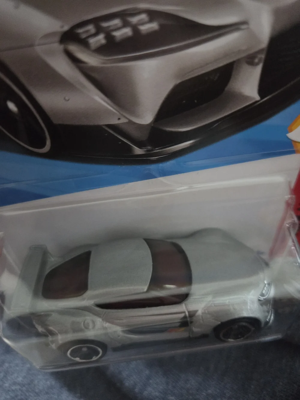 Hot Wheels Silver Sports Car Toy - Die-Cast Racing Vehicle
